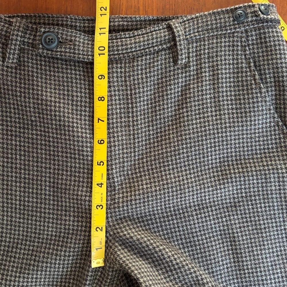 Corridor Brown Houndstooth Wool Pants - Picture 10 of 10